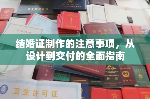 钟祥结婚证制作的注意事项，从设计到交付的全面指南